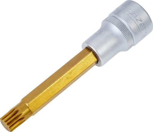 [990LG-10] XZN spline bit socket M10, 1/2 in. drive, long (990LG-10, HAZET)