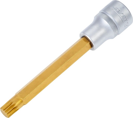[990SLG-10] XZN spline bit socket M10, 1/2 in. drive, extra long (990SLG-10, HAZET)