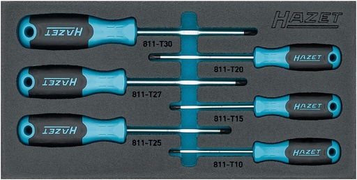 [163-266/6N] TORX screwdriver set (163-266/6N, HAZET)