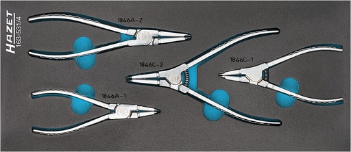 [163-531/4] Pliers for spring washers, set (163-531/4, HAZET)