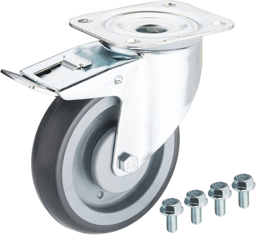 [179N-011ESD] Swivel castor with brake, ESD (179N-011ESD, HAZET)