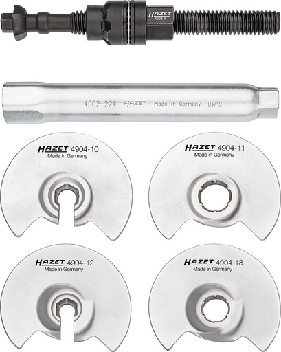 [4904/6] Universal internal coil spring compressor set, 6 pieces (4904/6, HAZET)