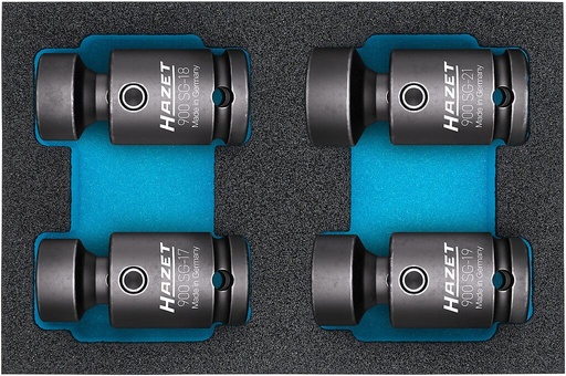 [900SG-1721/4] Impact socket set, hinge (900SG-1721/4, HAZET)