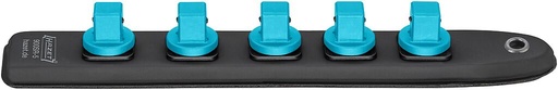 [900SR-5] SmartRail flexible plastic socket rail, 5 slots, 1/2 inch (900SR-5, HAZET)