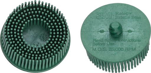 [9033-11-050/2] Replacement Bristle Disc Set, Green, Grit 50, 2 pcs (9033-11-050/2, HAZET)