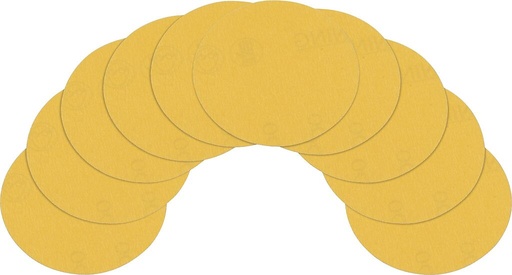 [9033-5-05/10] Spare grinding pads, 400 grain size, ⌀ 76.2 mm (9033-5-05/10, HAZET)