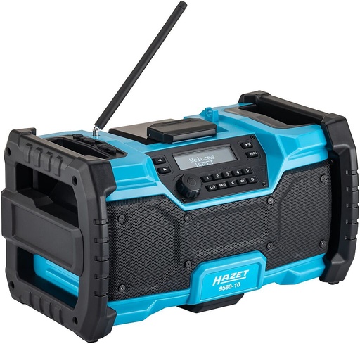 [9580-10] DAB radio with Bluetooth, hybrid 18 V / 230 V (9580-10, HAZET)