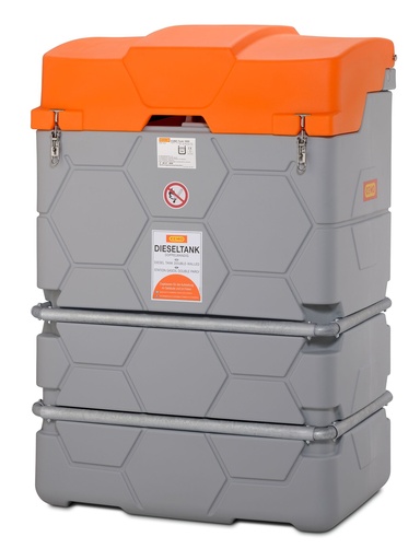 [10294] CUBE dyzelino bakas lauko Basic 1000 l su dangčiu 10294, CEMO