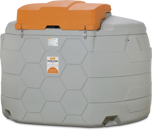 [11078] CUBE dyzelino bakas 5000 l lauko Basic, 4 m pildymo žarna DN 25, su atverčiamu dangčiu, CEMO (11078)