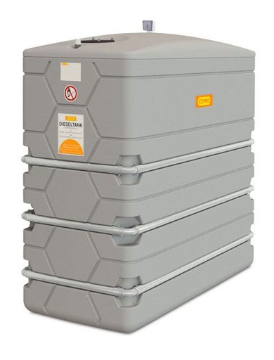 [11664] CUBE Slimline 2000 l diesel tank with collection sump (11664, CEMO)