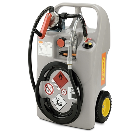 [11100] Dyzelino vežimėlis 60 l, rankinis (rankenos) siurblys su antgaliu, BCS 56×4 (11100, CEMO)