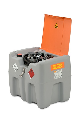 [11104] DT-Mobil Easy 210 l diesel tank (ADR) with 24 V pump (40 l/min), automatic nozzle and hinged lid (11104, CEMO)