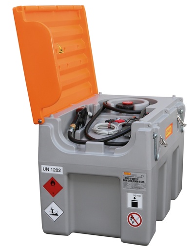 [10418] DT-Mobil Easy 460 l dyzelino talpa su 12 V siurbliu (40 l/min), automatiniu antgaliu ir dangčiu (10418, CEMO)