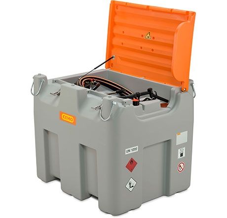 [11025] DT-Mobil Easy 980 l dyzelino talpa su rankiniu siurbliu (60 l/min), 4 m pildymo žarna DN 19 ir rankiniu antgaliu (11025, CEMO)