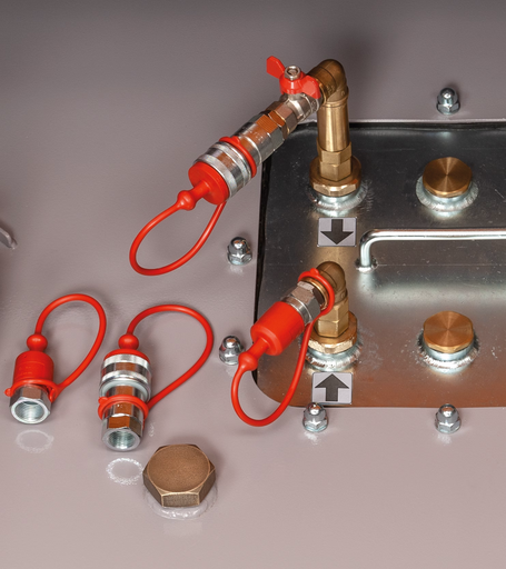 [11506] Generator and heater connection set with quick couplings (1/2 in. flow and return braided hoses), CEMO (11506)