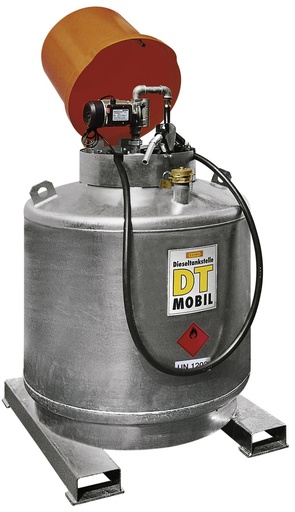 [7314] Mobile diesel tank system 600 l, with hood, without pump (7314, CEMO)