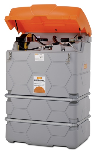 [10312] CUBE-Tank Outdoor Premium, 1000 l, skirtas tepalams (su žarnos rite ir 15 m žarna; varstomas dangtis), CEMO (10312)