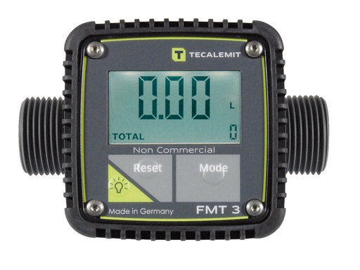 [10451] Skaitmeninis turbininis matuoklis FMT II, POM, 5-90 l/min, 1" BSP, CEMO (10451)