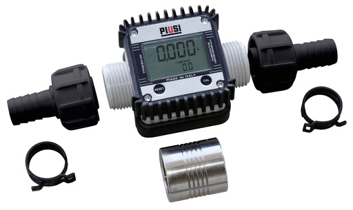 [10595] Digital flow meter K 24 , plastic, 6-100 l/min, 1" male thread 10595, CEMO