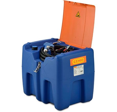 [11144] CEMO Blue-Mobile Easy 210 l AdBlue® dispensing unit, 12 V, 25 l/min, automatic nozzle, 4 m hose, with lid (11144, CEMO)