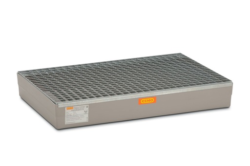 [10384] GRP sump pallet 150 for Euro pallets with galvanised steel grating (10384, CEMO)