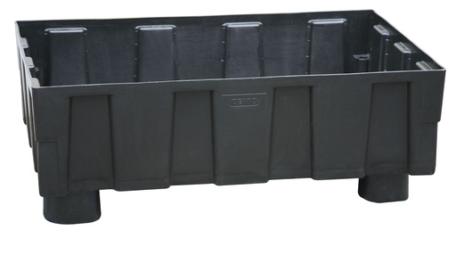 [8279] Euro PE sump pallet 250/2 **** with 4 feet, without grating 8279, CEMO
