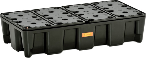 [10707] PE sump pallet 35 HD with PE grating 80x40x18 cm, CEMO (10707)