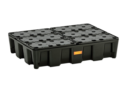 [10889] PE surinkimo padėklas 60 HD RG su PE grotelėmis 80 x 60 x 18 cm 10889, CEMO