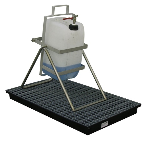 [8007] Canister filling stand made of stainless steel, CEMO (8007)