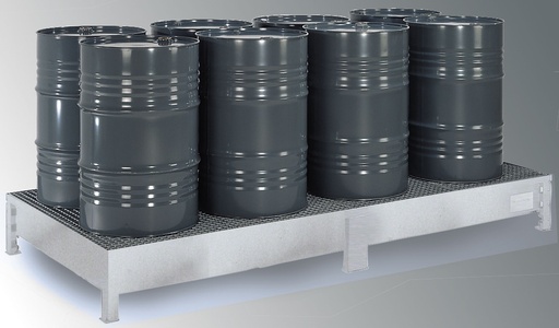 [7693] Sump pallets Type SW8 galvanized, with grating, CEMO (7693)