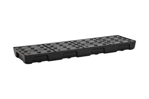 [11736] PE small collection tray 13/4 with PE grating, 28 l, 130 x 40 x 10 cm, CEMO (11736)