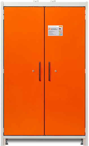 [11961] PROline 12/20 type 90 battery-powered safety storage cabinet, door orange RAL 2008, CEMO (11961)