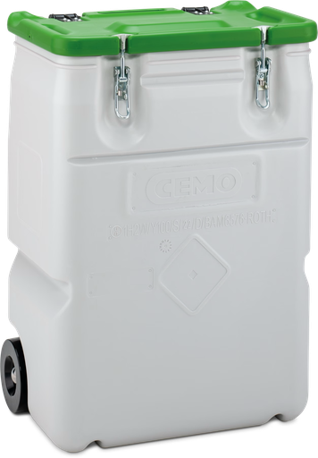 [11455] Mobile box 170 L, green lid, CEMO (11455)