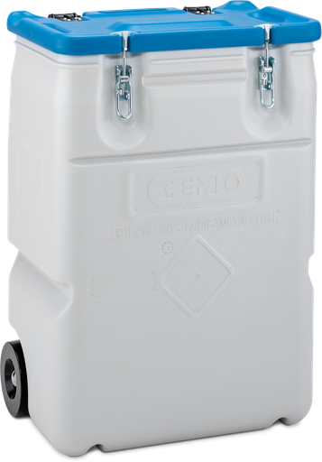 [11456] Mobile box 170 L, blue lid, CEMO (11456)