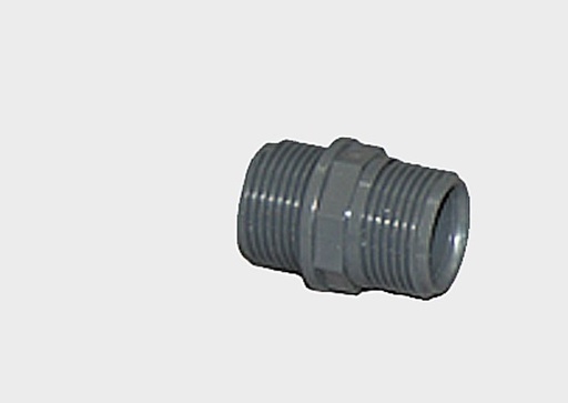 [1529] Dvigubas nipelis (PVC) 1½" (1529, CEMO)