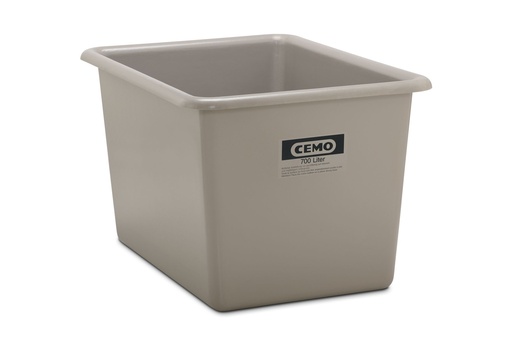 [1164] Rectangular container 700 l, grey (1164, CEMO)