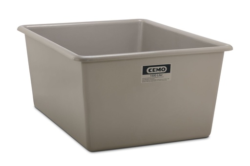 [1166] Rectangular container 1500L, grey 1166, CEMO