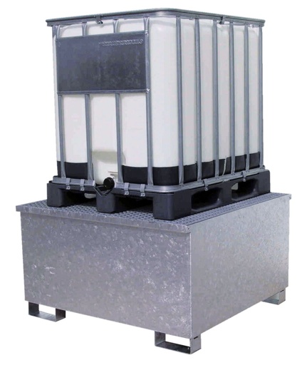 [7393] IBC bund, Type GGS 1000l, galvanized 7393, CEMO
