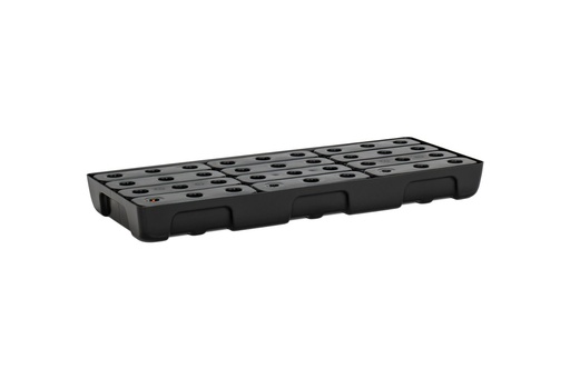 [11730] PE small collection tray 10/4 with PE grating, 21 l, 100 x 40 x 10 cm, CEMO (11730)
