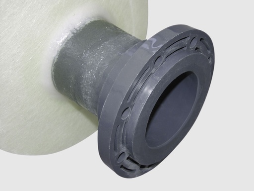 [2885] DIN flange, laminated PVC, Nw125 (2885, CEMO)