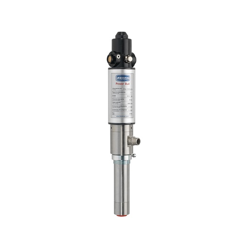 [1079] Stainless steel pneumatic pump Power Bull, ratio 4:1, PTFE seals, flow rate 35 l/min (1079, FLEXBIMEC)