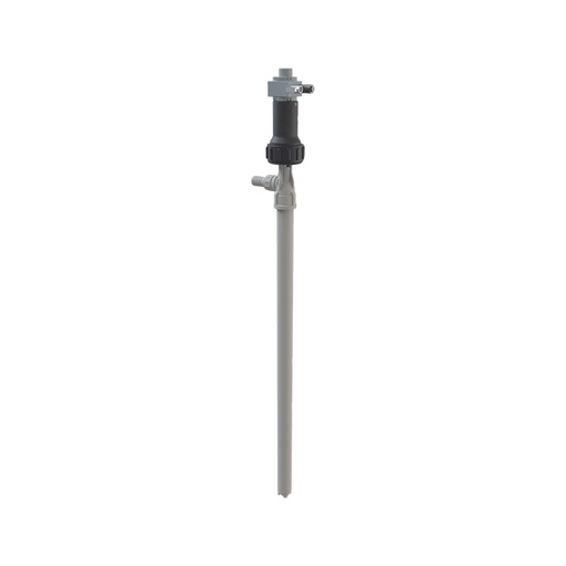 [1090/120] Pneumatic pump for the transfer of chemical products. Body and suction tube in polypropylene, shaft in stainless steel AISI 316, gaskets in Viton® -suction tube L. 1200 mm 1090/120, FLEXBIMEC