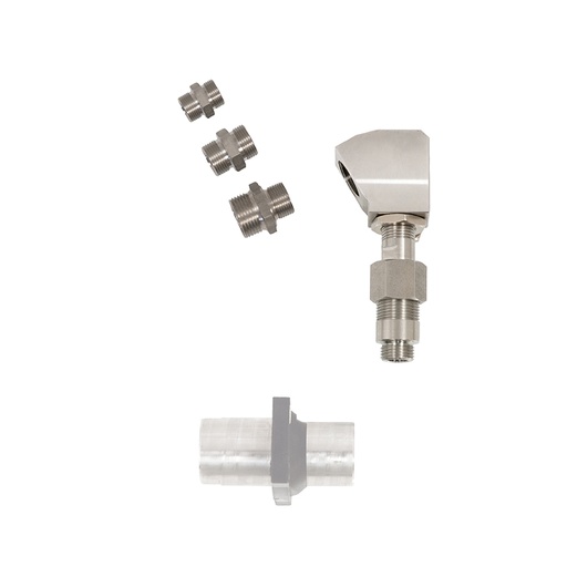 [1190] 90° alkūnė iš AISI 304 nerūdijančio plieno, 1/2" BSP (M), ø12 mm (1190, FLEXBIMEC)