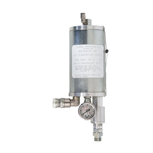 [2050] Automatic air trap (deaerator) device without pump-stop system, 12/24 Vdc or 230 Vac (2050, FLEXBIMEC)
