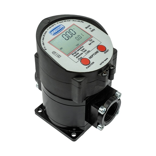 [2752] Electronic oil flow meter "Oil Neptune HFlow" for inline use, 1 1/4" BSP (F) connections, Flexbimec (2752, FLEXBIMEC)
