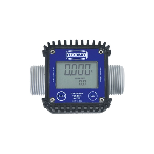 [2822] AdBlue®/DEF turbine digital meter, reinforced polyamide body for in-line installation. Connections 1" BSP. Flow rate 100 l/min, FLEXBIMEC (2822)