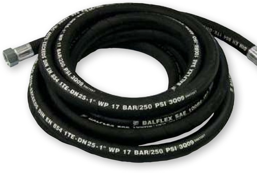 [2896015] Flexible hose for diesel and water Ø 1" (Ø 25x32) 17 bar - length 1.5 m - fittings 1" (FF), FLEXBIMEC (2896015)