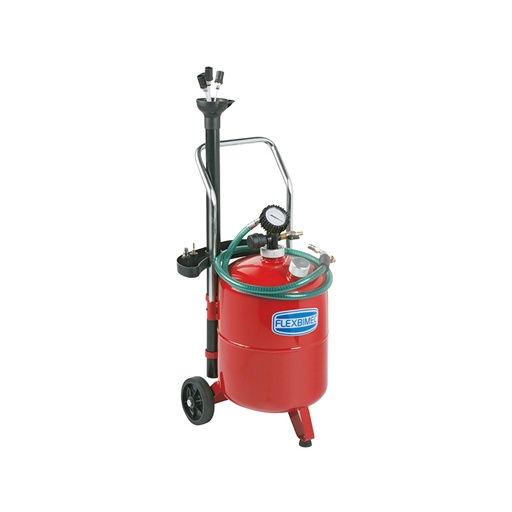 [3025] Waste oil wheeled tank extractor, capacity 24 l, pneumatic emptying 3025, FLEXBIMEC