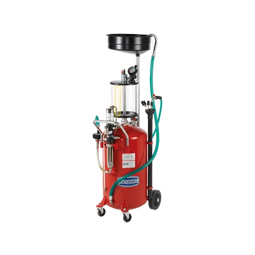 [3095] Mobilus panaudotos alyvos siurbtuvas, 90 l talpa, 10 l apžiūros kamera ir pneumatinis siurblys (3095, FLEXBIMEC)