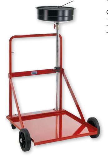 [3290] Painted steel recovery circular basin capacity 10 l with pipe Ø 28 mm, FLEXBIMEC (3290)